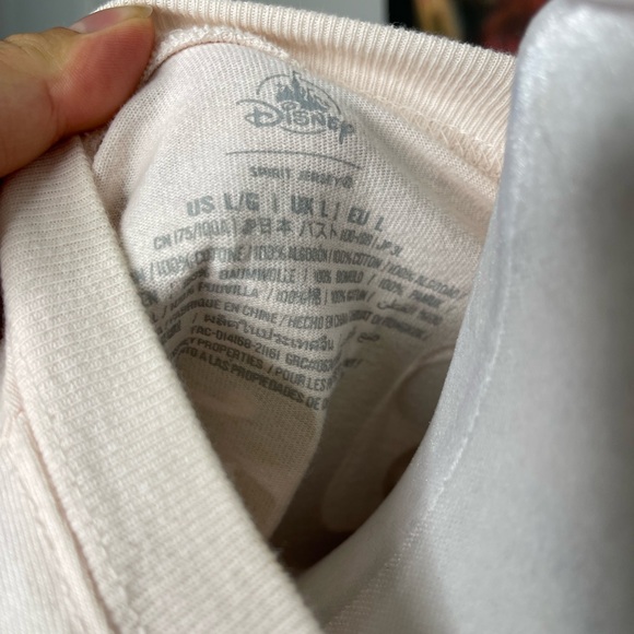 Disney WDW Golden Logo Pink & Gold Spirit Jersey Top L Limited Glittery Sprinkle - Picture 8 of 10